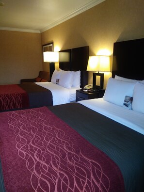 Room, 2 Queen Beds, Non Smoking | Desk, iron/ironing board, free cribs/infant beds, free WiFi