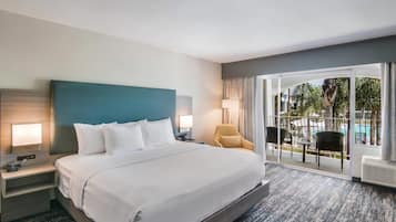 Pillowtop beds, desk, laptop workspace, blackout drapes