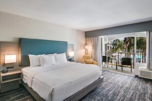 Pillowtop beds, desk, laptop workspace, blackout drapes