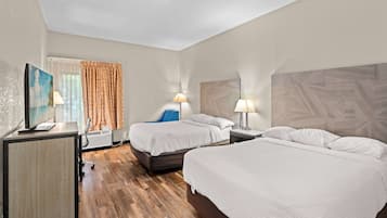 Standard Room, 2 Queen Beds | Pillow-top beds, desk, blackout curtains, iron/ironing board