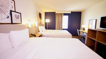 Room, 2 Queen Beds, Non Smoking | Premium bedding, desk, blackout drapes, iron/ironing board