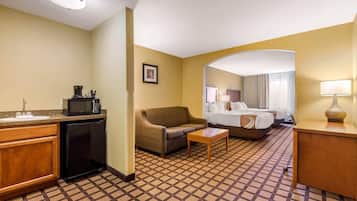 Suite, Non Smoking (2 Queen Beds and 1 Double Sofa Bed) | Premium bedding, desk, blackout curtains, iron/ironing board