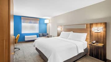 Blackout drapes, iron/ironing board, free WiFi, bed sheets