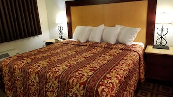 Basic Room, 1 King Bed, Refrigerator | Pillowtop beds, free WiFi