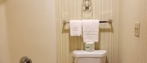 Basic Double Room | Bathroom | Hair dryer, towels
