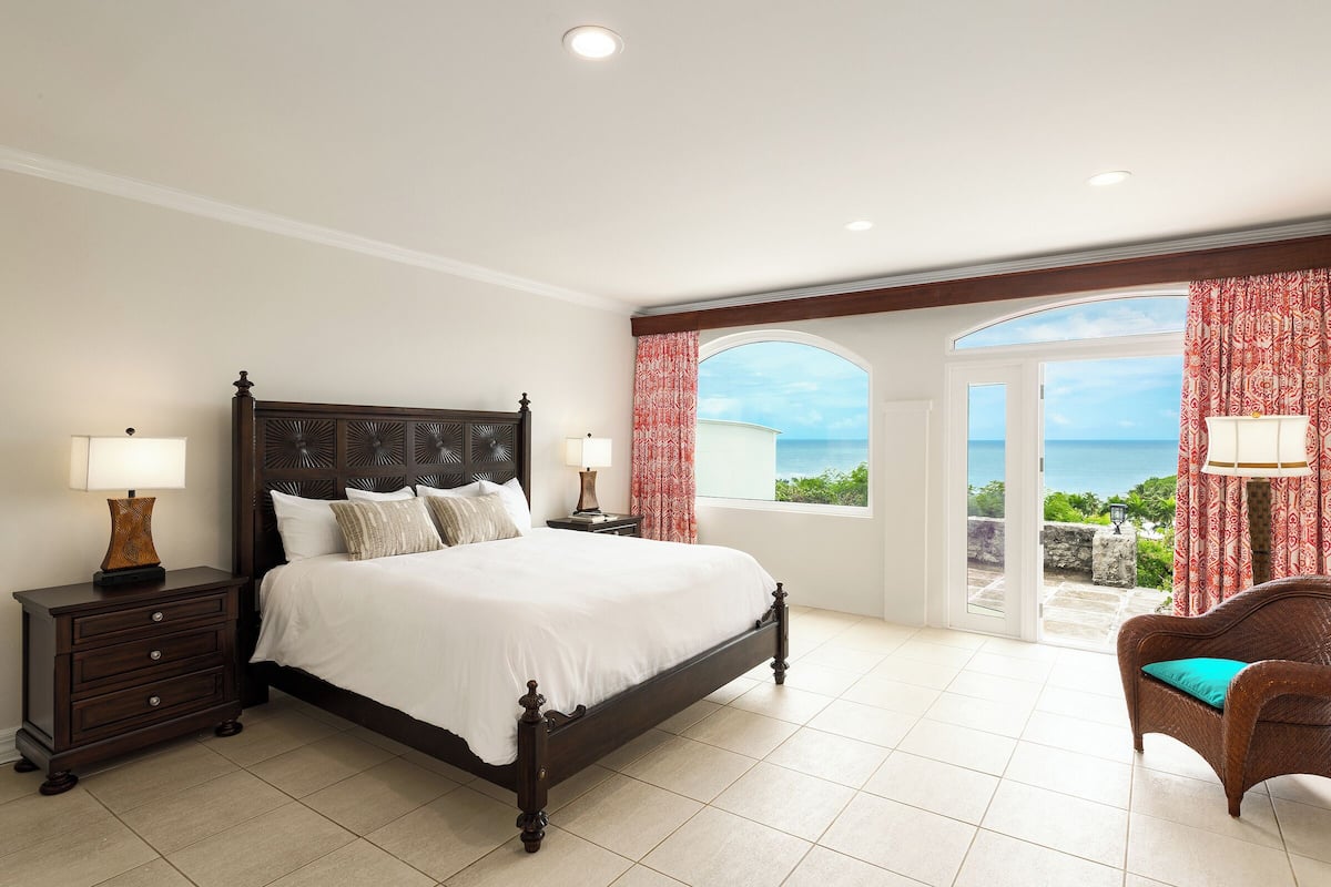 Camera Luxury, vista oceano | Biancheria in cotone egiziano, biancheria da letto di alta qualità