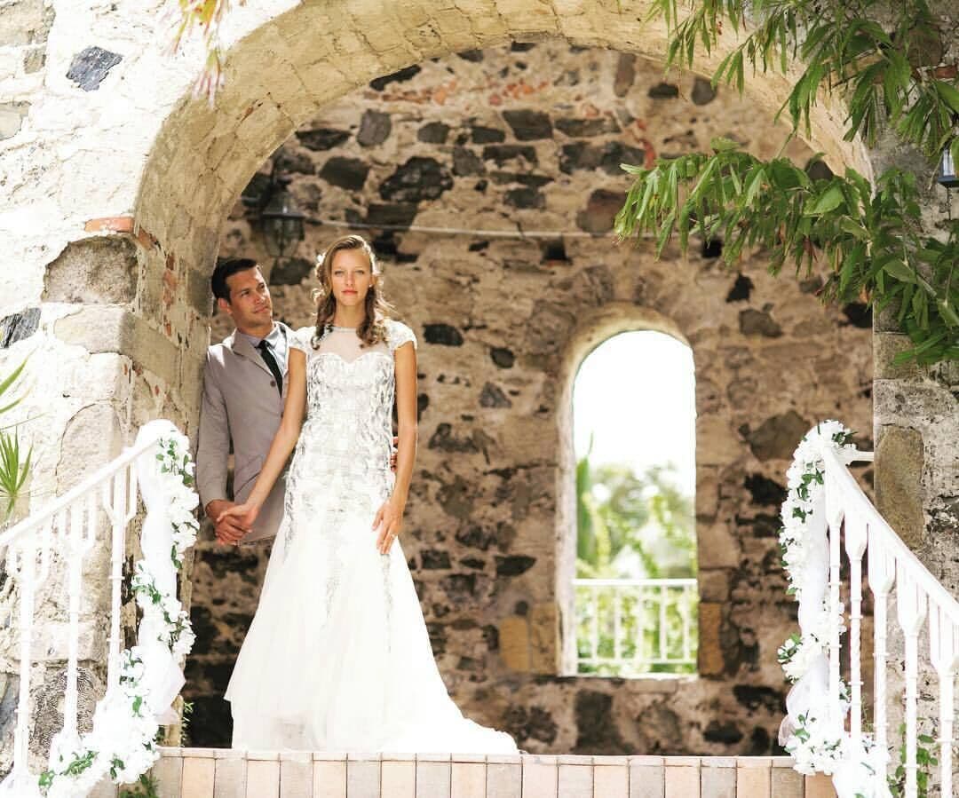 outdoor wedding area