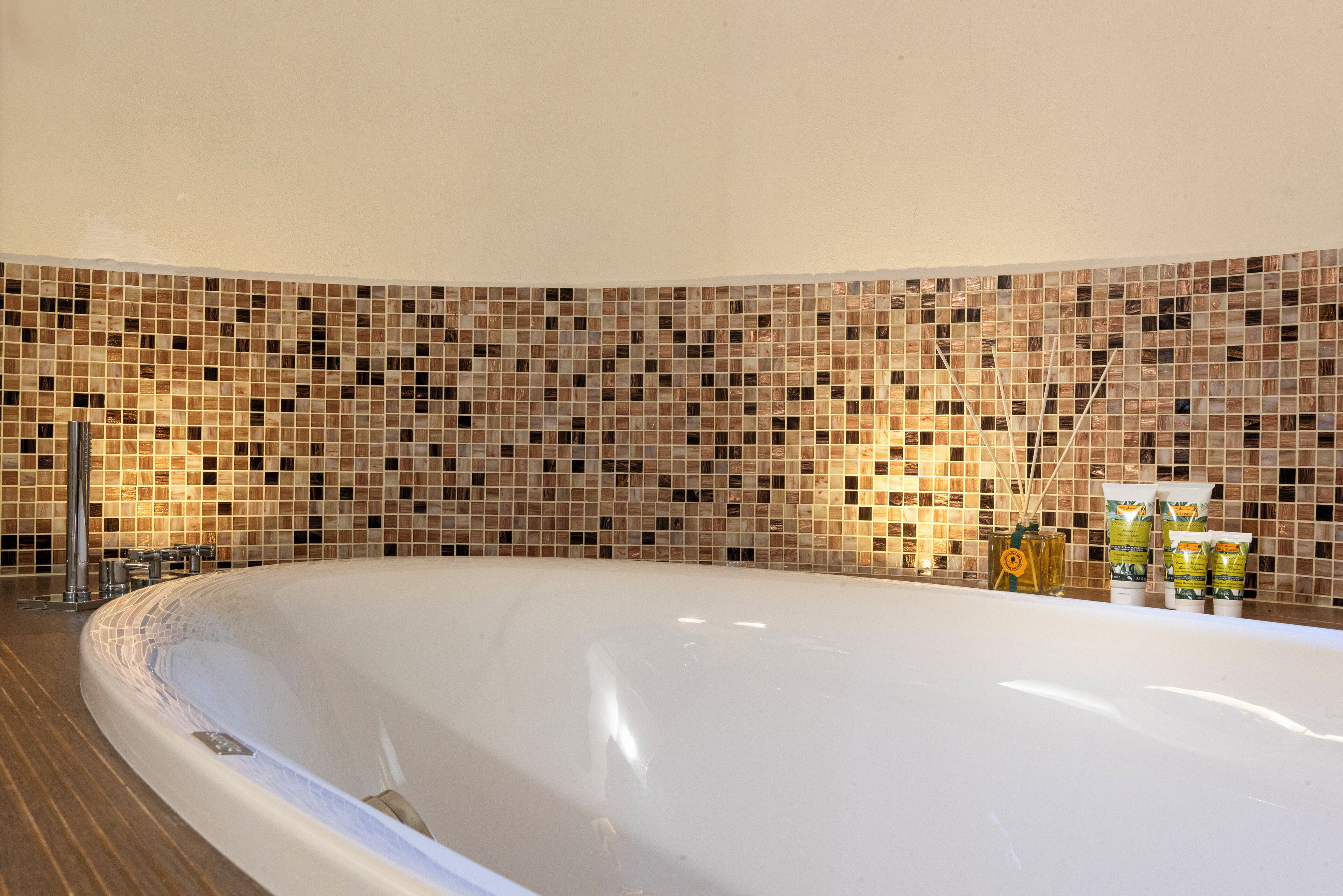 terrace suite | bathroom | eco-friendly toiletries, hair dryer, slippers, bidet