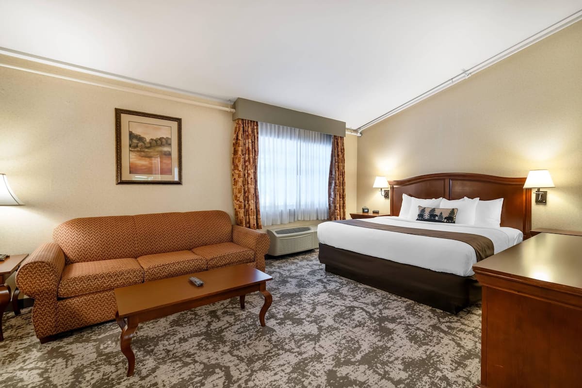 Suite, 1 King Bed, Non Smoking | Hypo-allergenic bedding available, desk, laptop workspace