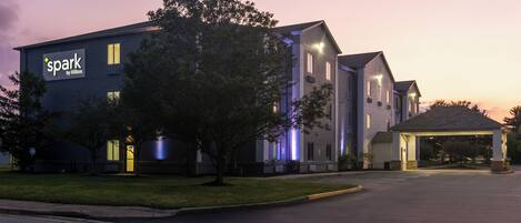 Front of property – evening/night