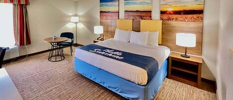 Iron/ironing board, free WiFi, bed sheets, alarm clocks