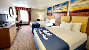 Iron/ironing board, free WiFi, bed sheets, alarm clocks