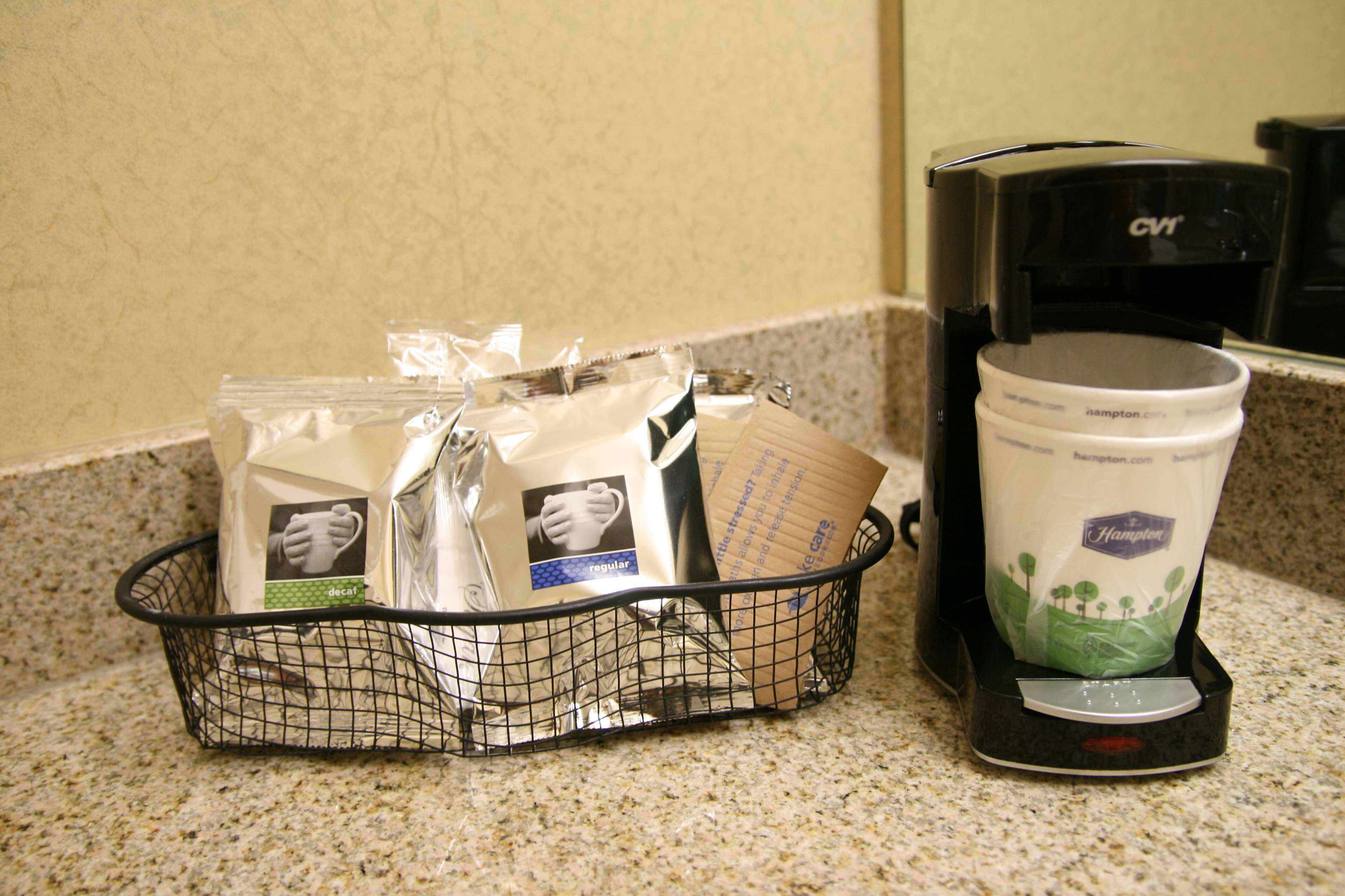 one king bed non smoking | bathroom | free toiletries, hair dryer, bathrobes, towels