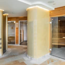 Sauna, hot tub, steam room, body treatments, hot stone massages, facials