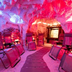 Sauna, hot tub, steam room, body treatments, hot stone massages, facials