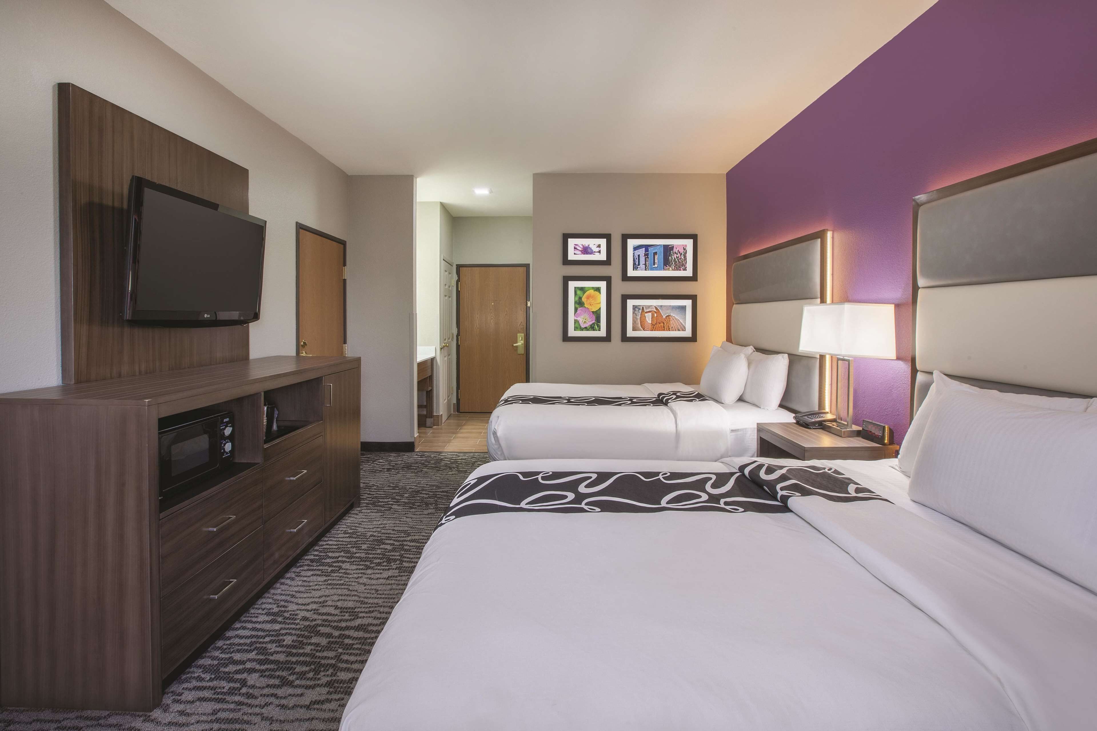 room, 2 queen beds | premium bedding, desk, laptop workspace, blackout curtains