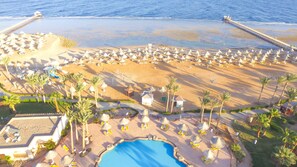 Vue sur la plage ou l’océan