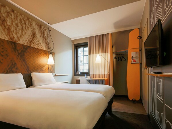 Room, 2 Twin Beds | In-room safe, desk, soundproofing, iron/ironing board