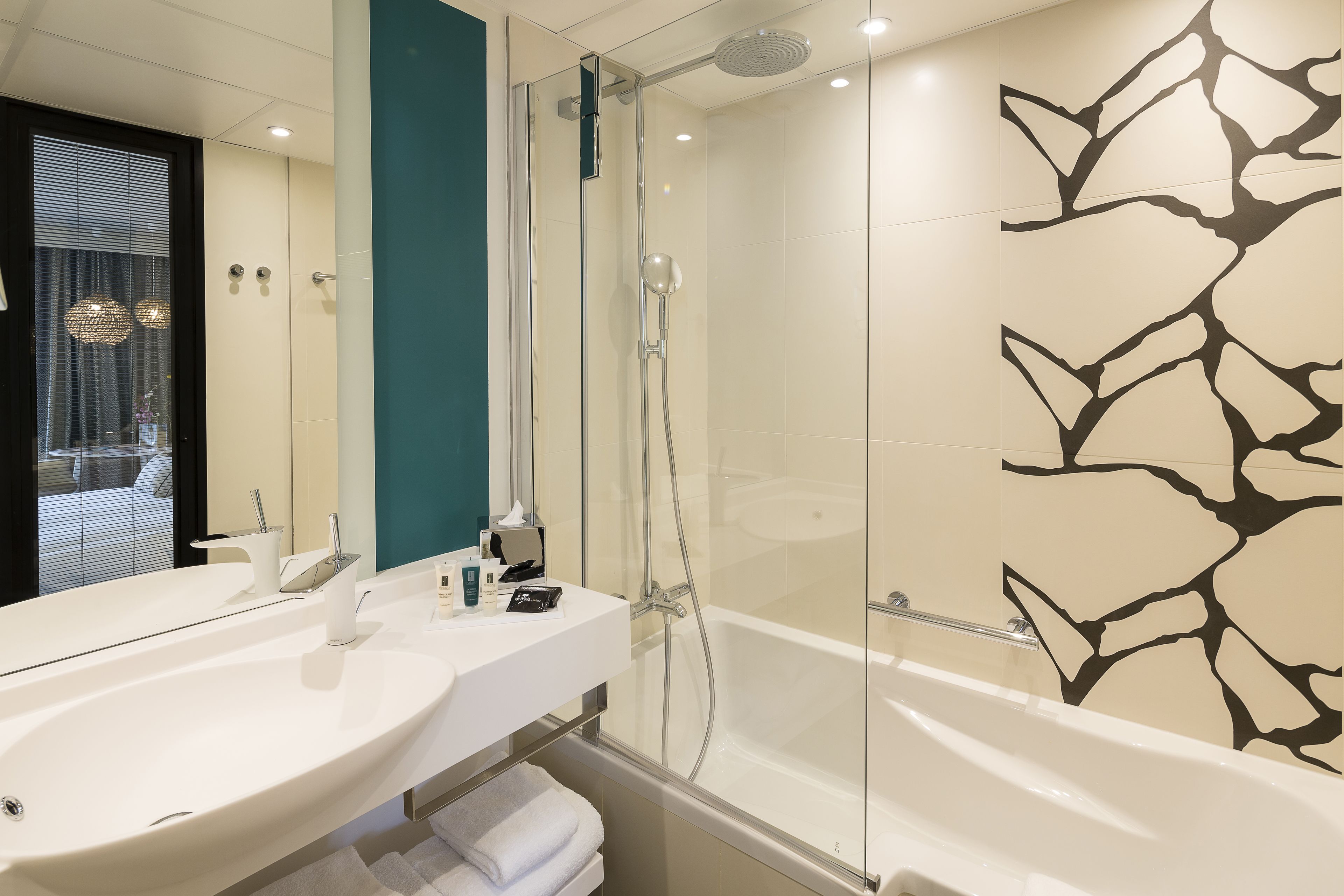 free toiletries, hair dryer, bathrobes, towels