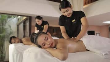 Couples treatment room(s), sauna, hot tub, steam room, body treatments