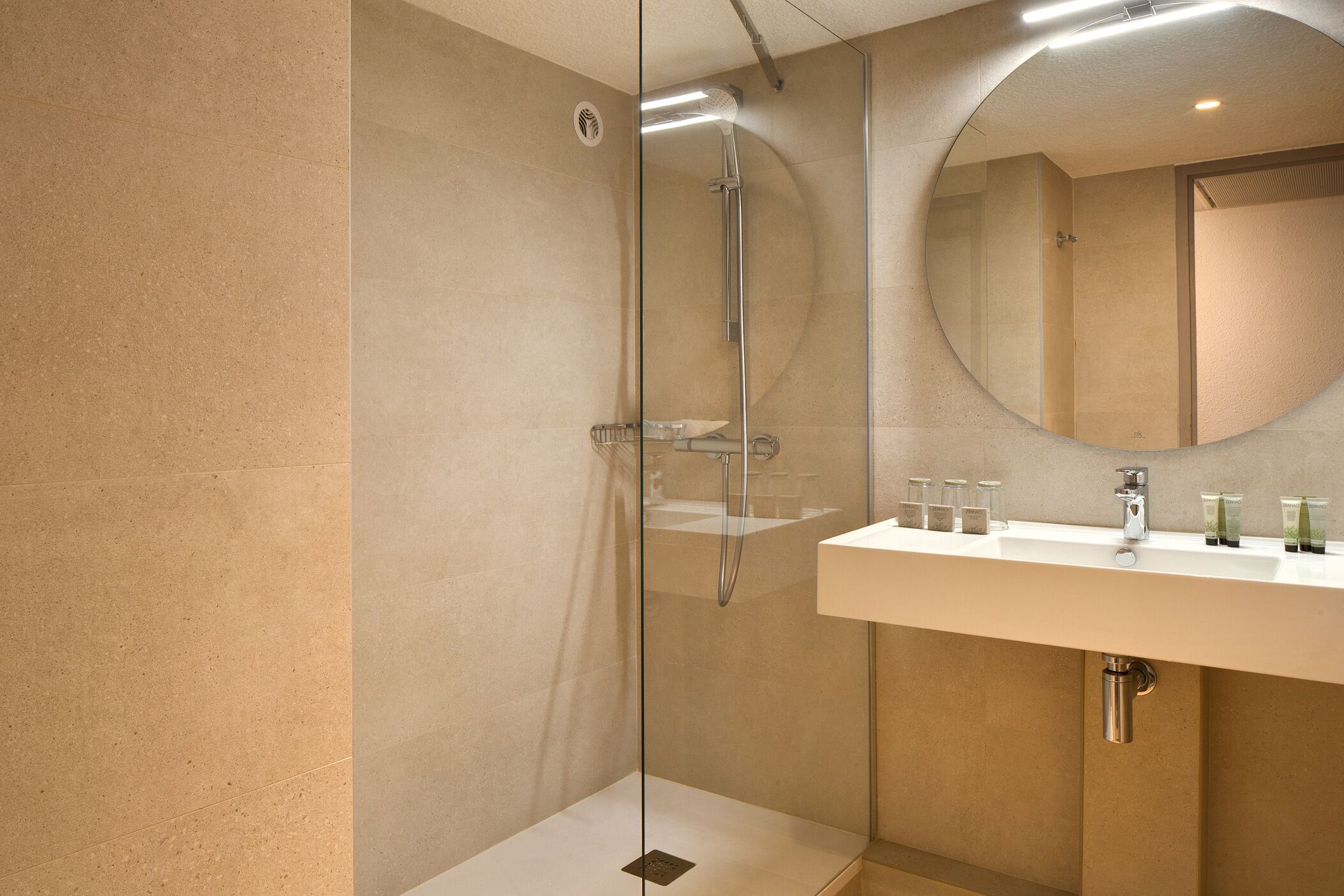 free toiletries, hair dryer, bidet, towels