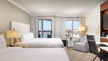 Signature Room, 2 Queen Beds, Harbour View | Hypo-allergenic bedding, in-room safe, desk, laptop workspace