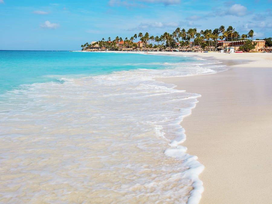 On the beach, free beach cabanas, sun loungers, beach umbrellas