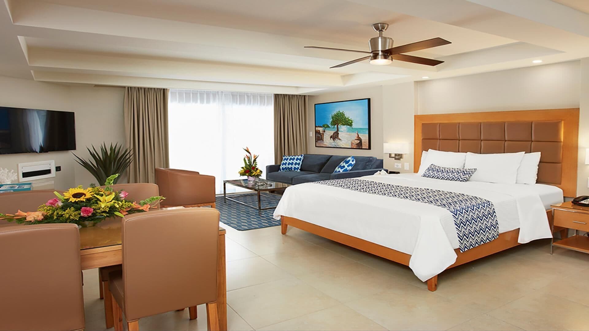 Premium bedding, in-room safe, blackout drapes, iron/ironing board