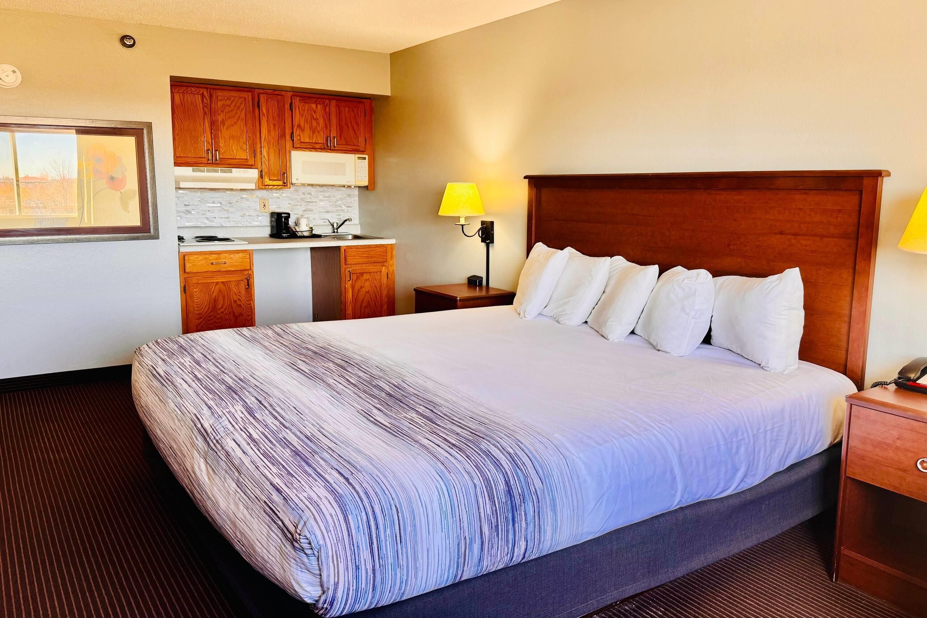 Deluxe Room, 1 King Bed, Non Smoking | Hypo-allergenic bedding, desk, laptop workspace, blackout drapes