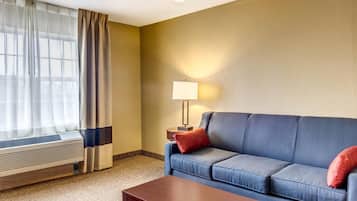 Suite, 1 King Bed with Sofa bed | Egyptian cotton sheets, premium bedding, Select Comfort beds