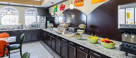 Free buffet breakfast