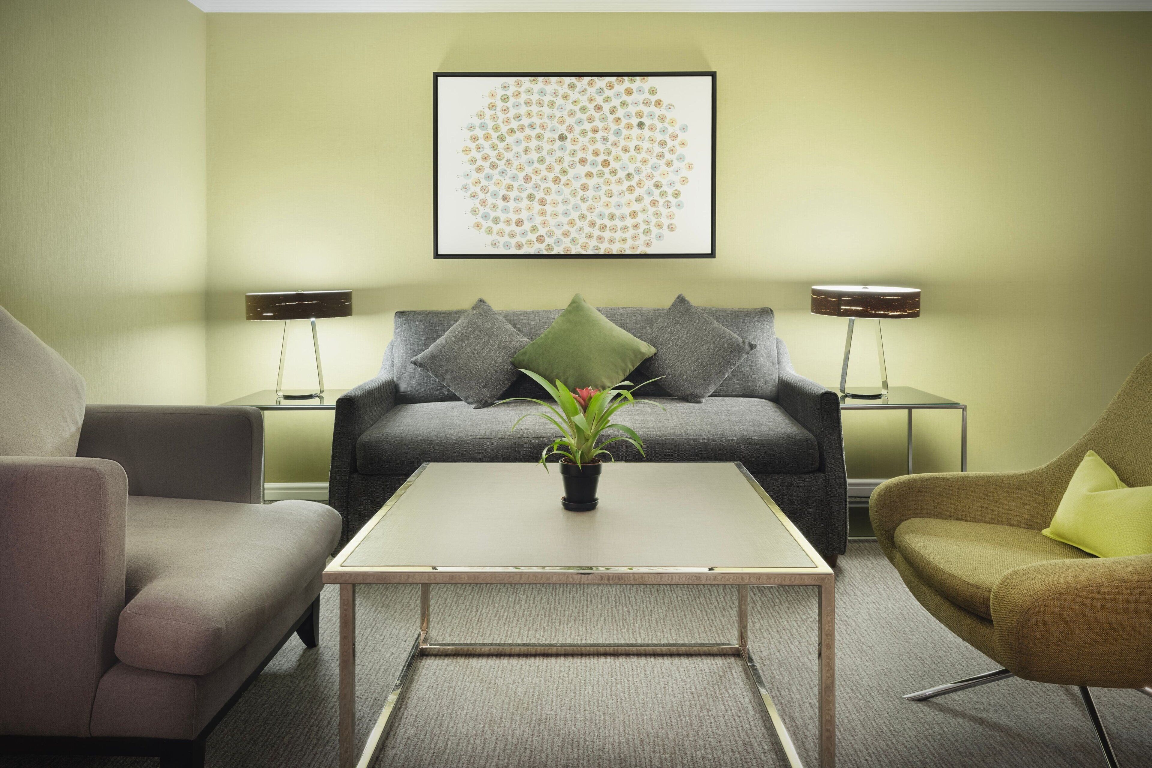 executive suite, 1 bedroom | living room | 49-inch flat-screen tv with digital channels, smart tv