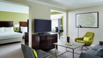 Executive Suite, 1 Bedroom | Premium bedding, in-room safe, desk, laptop workspace