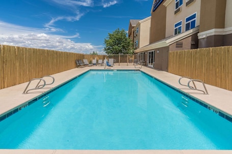 Seasonal outdoor pool. Baymont by Wyndham Albuquerque Airport