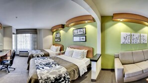 In-room safe, desk, laptop workspace, iron/ironing board