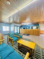 Outdoor banquet area