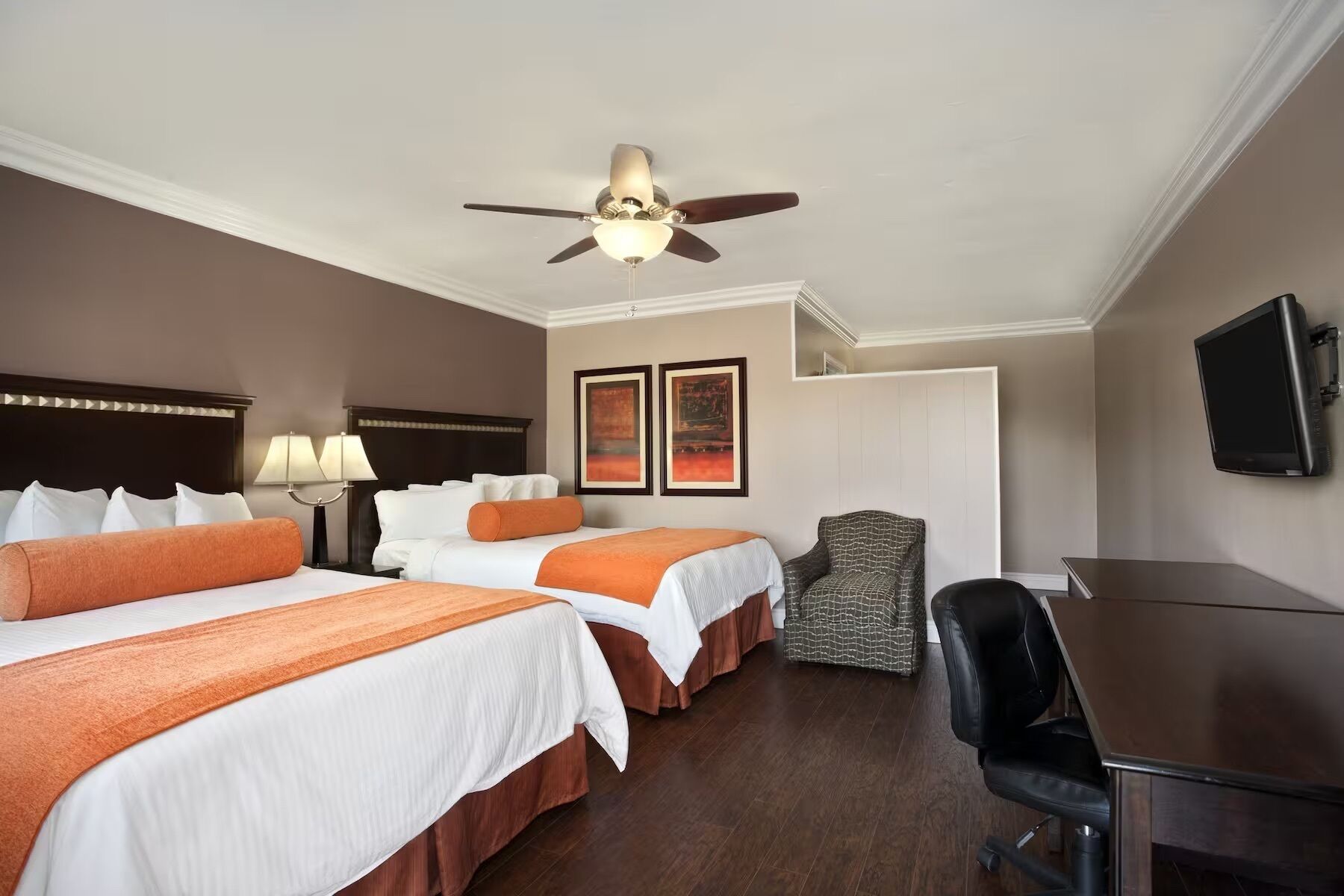 Standard Room, 2 Queen Beds, Non Smoking | Premium bedding, in-room safe, blackout drapes, iron/ironing board