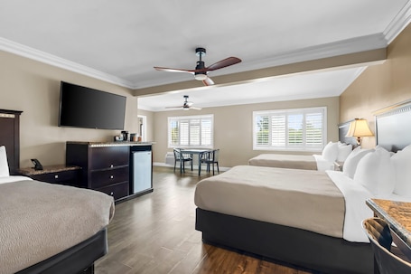 Premium bedding, pillowtop beds, in-room safe, blackout drapes