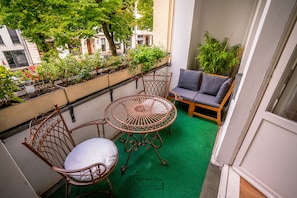 Premium Double Room, 1 King Bed, Balcony, City View | Balcony view