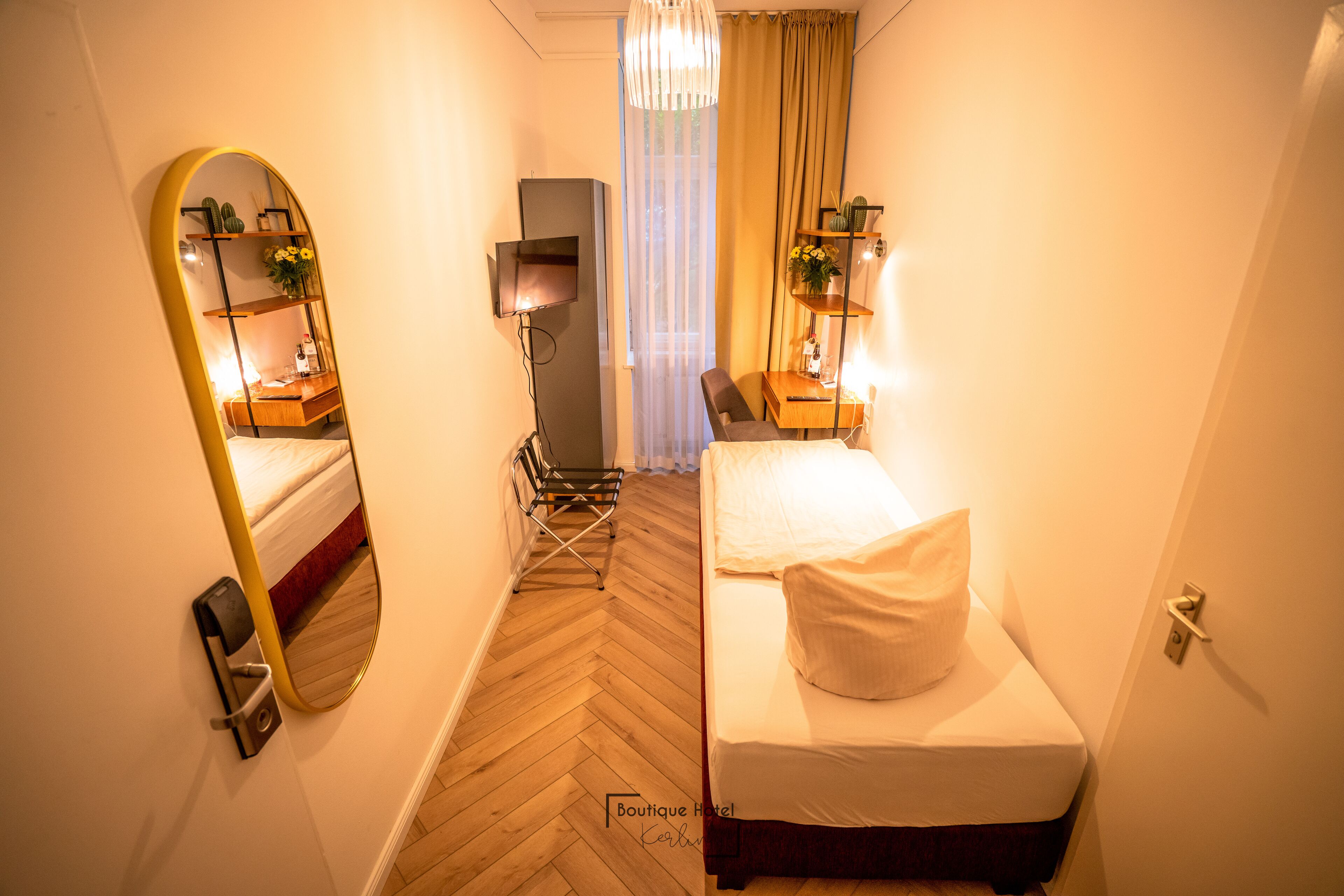 micro room | premium bedding, in-room safe, individually decorated