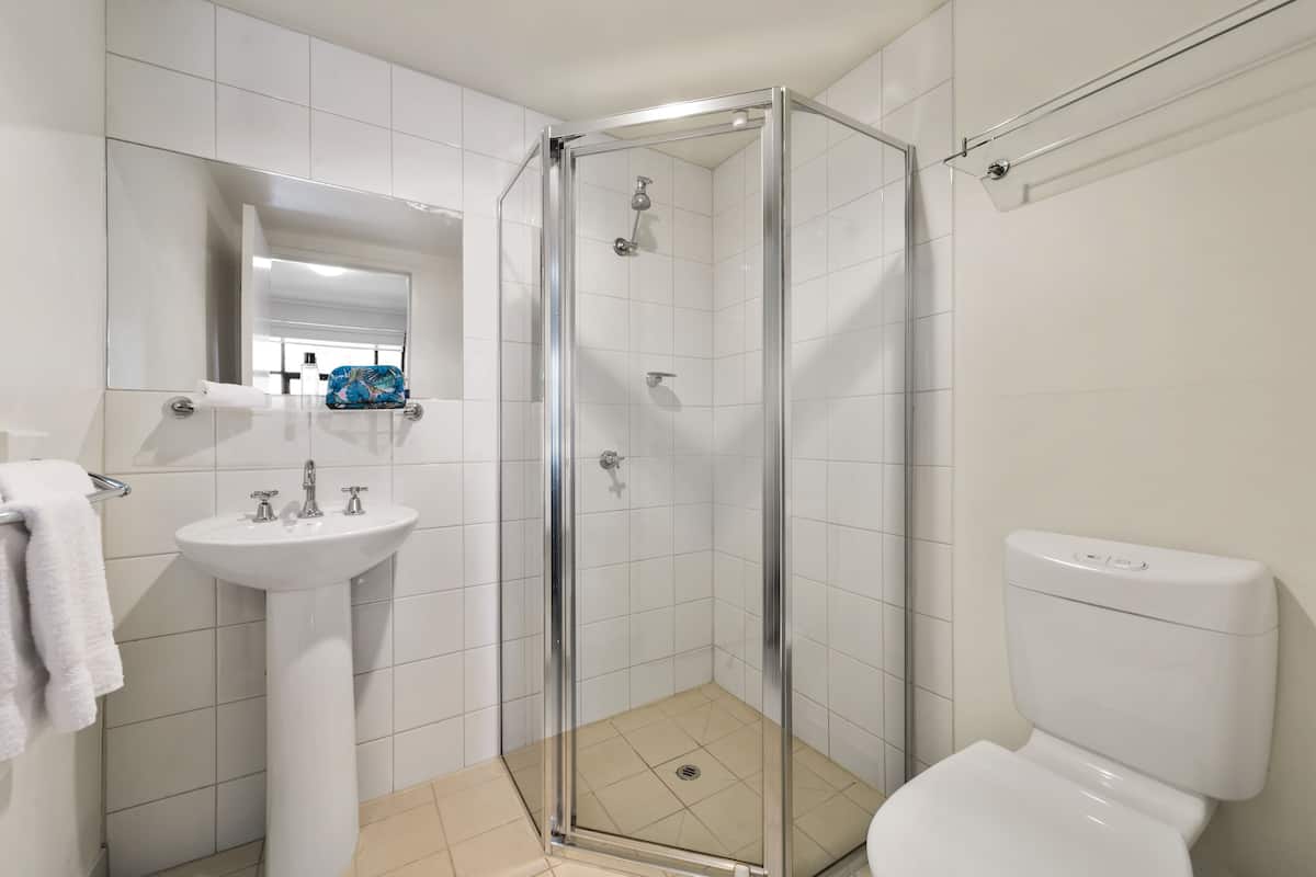 free toiletries, hair dryer, towels, soap