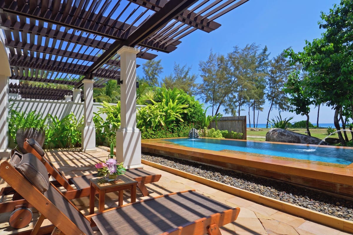 Suite, 1 Bedroom, Private Pool, Oceanfront | Pool | 3 outdoor pools, pool umbrellas, sun loungers