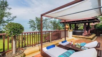 Suite, 1 Schlafzimmer, Meerseite | Balkon