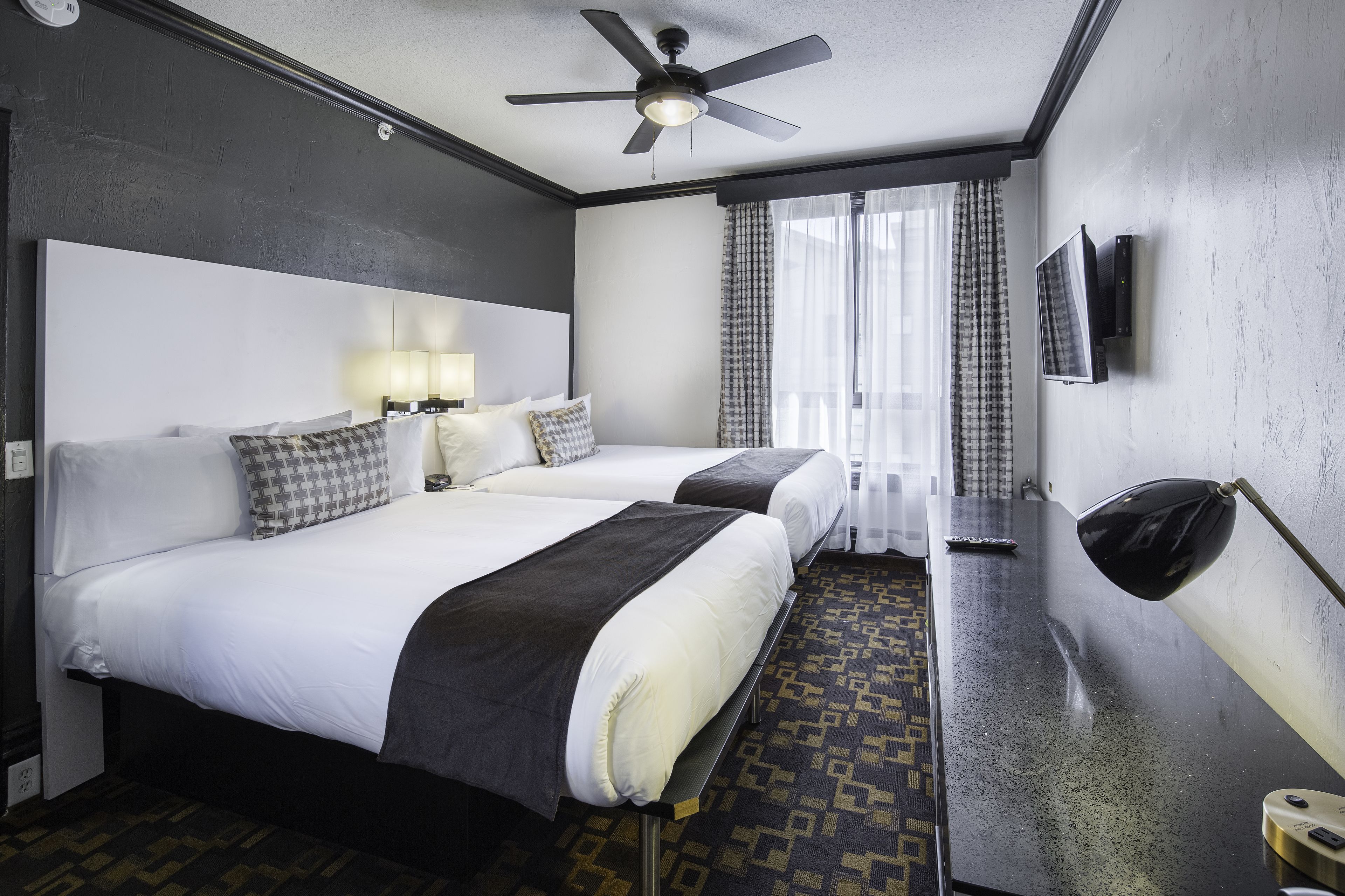 In-room safe, desk, blackout curtains, iron/ironing board