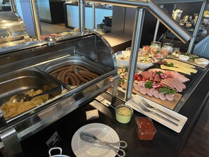 Daily buffet breakfast (EUR 16 per person)