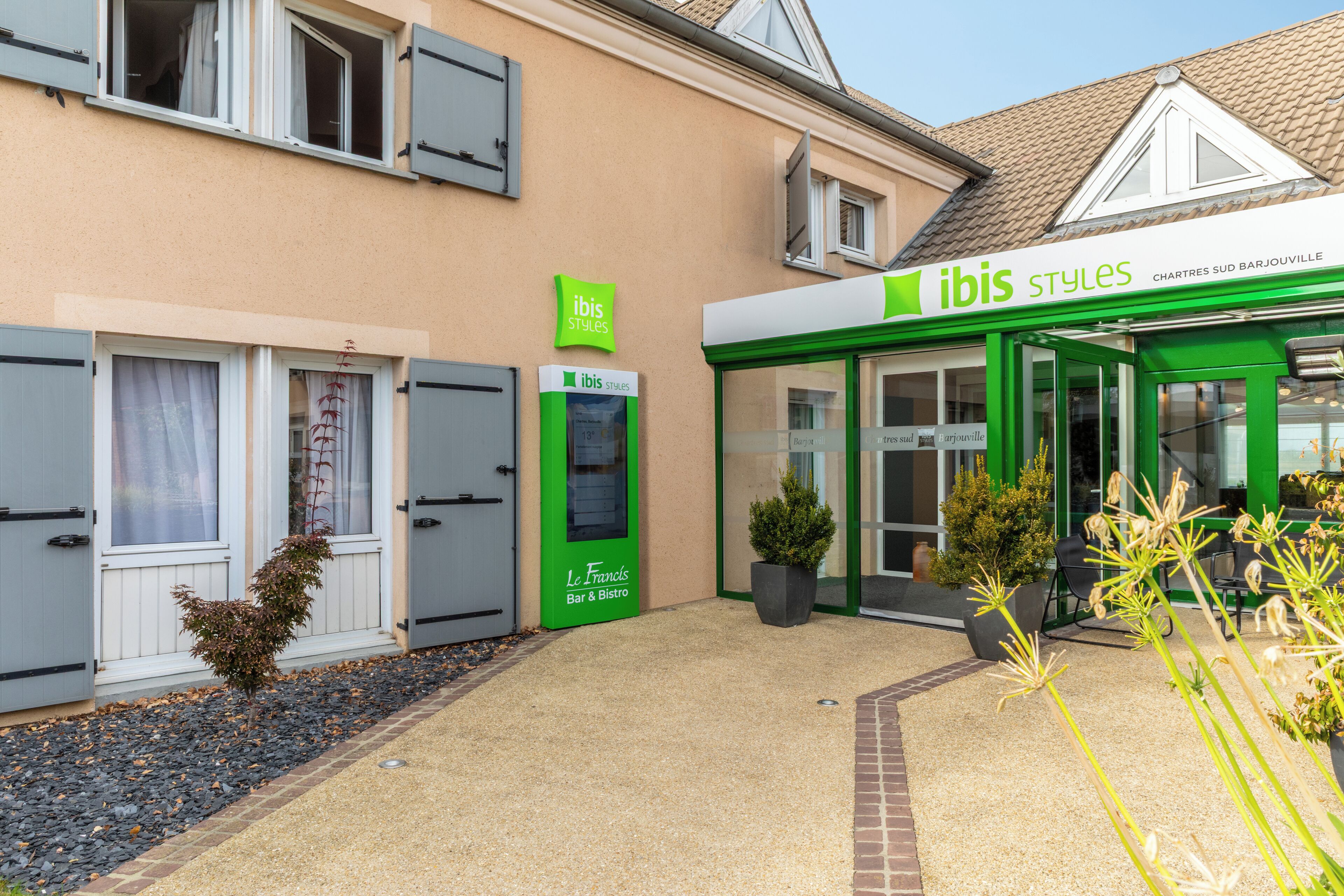 Façade de l’hébergement