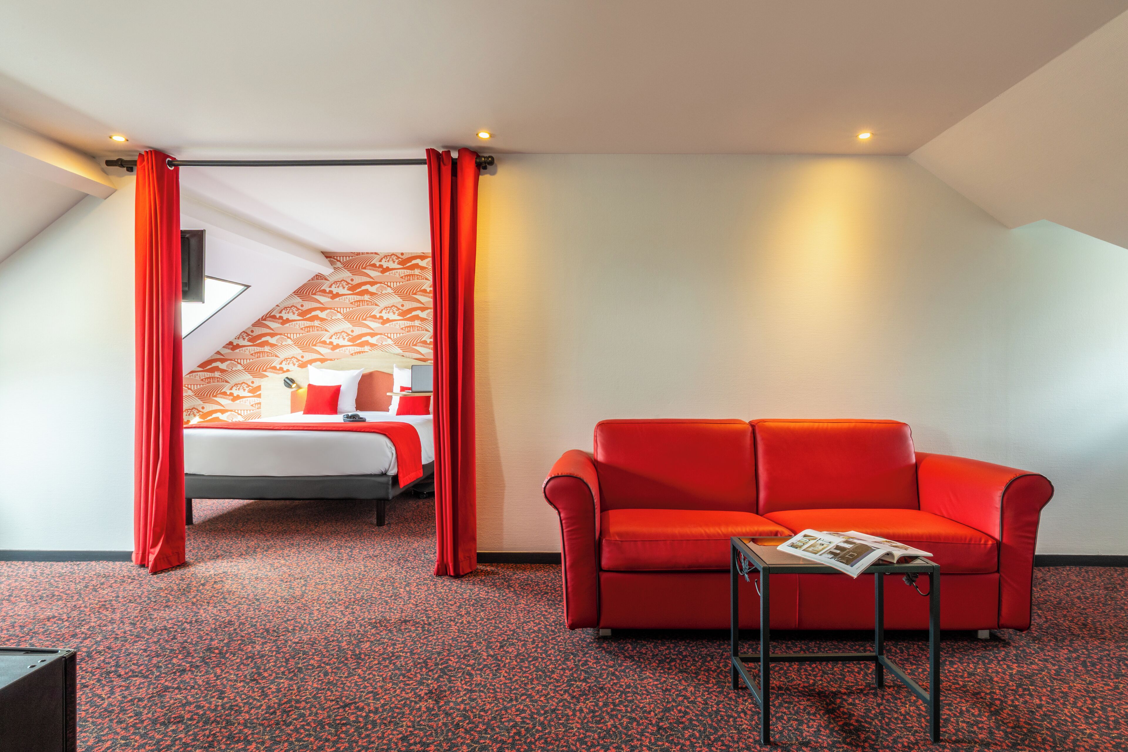 Suite, 1 Queen Bed with Sofa bed | Premium bedding, desk, laptop workspace, blackout curtains