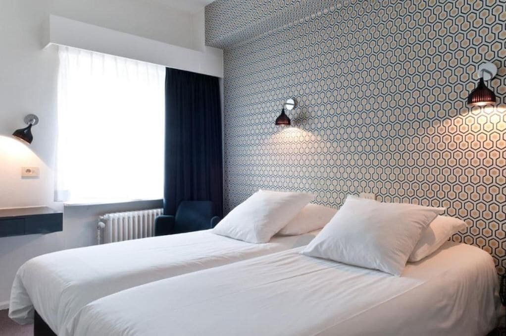 Zweibettzimmer | Zimmersafe, Verdunkelungsvorhänge, Bügeleisen/Bügelbrett