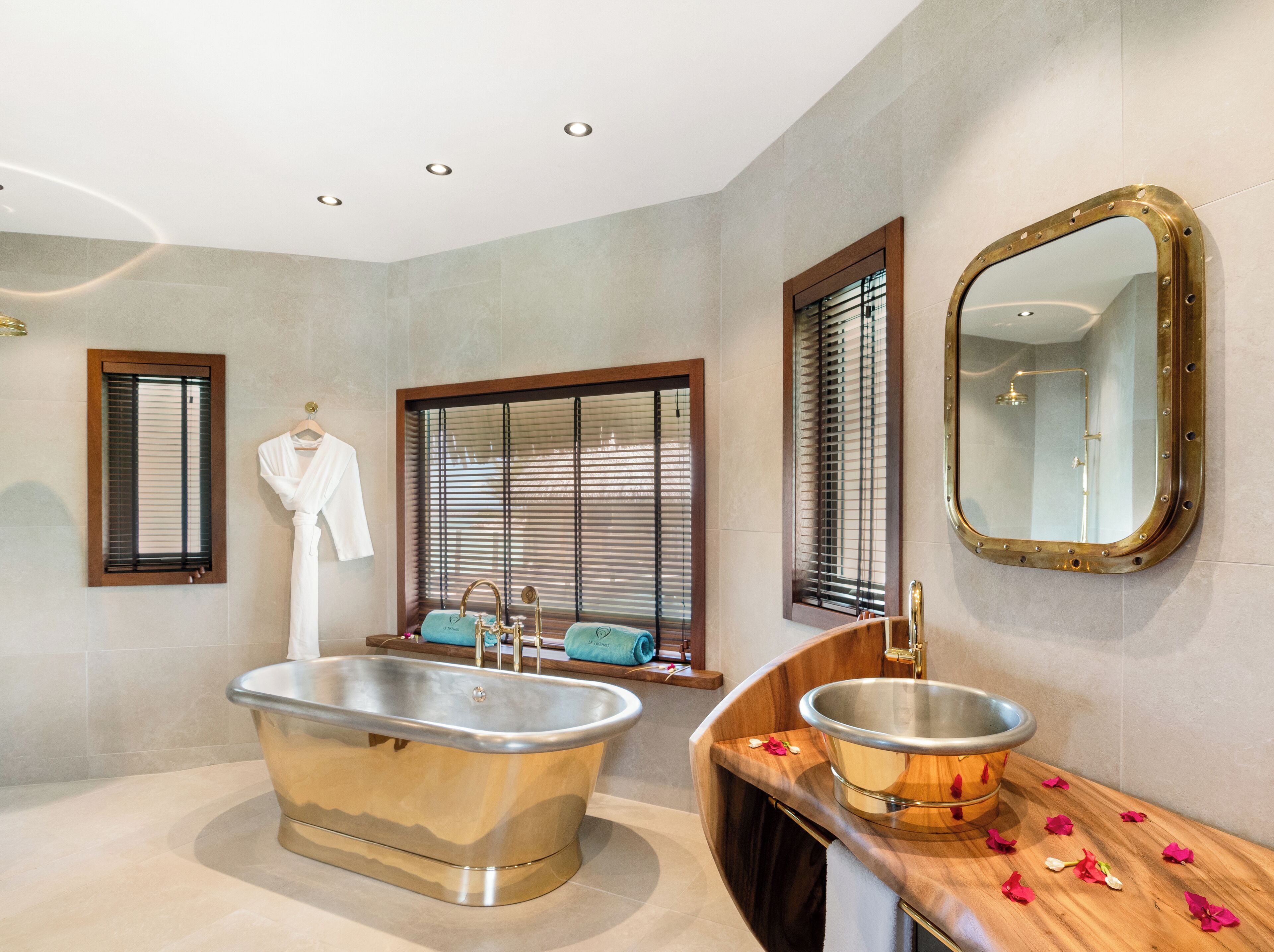 suite, overwater | bathroom | eco-friendly toiletries, hair dryer, bathrobes, slippers