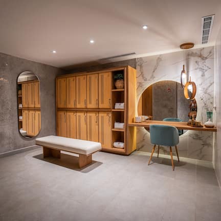 Sauna, hot tub, body treatments, aromatherapy, body wraps, body scrubs